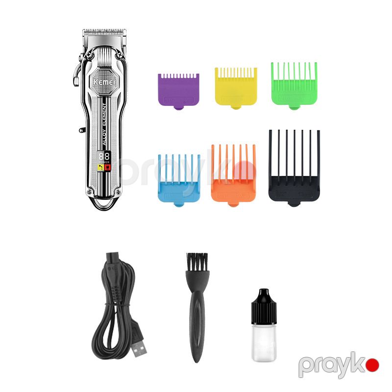 Kemei Km-517 - Trimmer Yüksək Güclü Trimmer USB Rəqəmsal Ekran Elektrikli Saç Qırxan Maşın — Usturalar, trimmerler və epilyatorlar, Bakı (2)