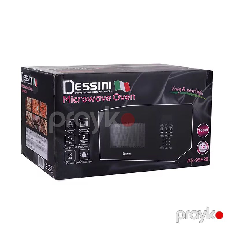 Dessini DS-99E20 Elektrikli Mikrodalğalı Soba Çoxfunksiyalı Qızdırıcı 700W Gücündə — Mikrodalğalı sobalar, Bakı (7)