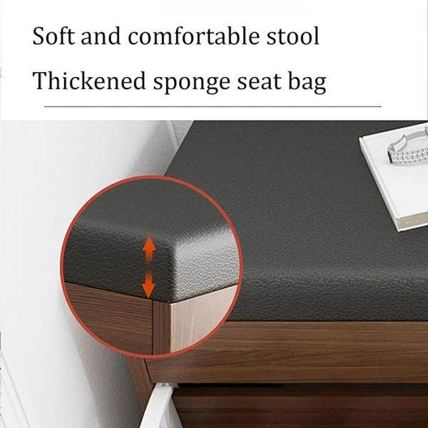 Yumşaq oturacaqlı ayaqqabı rəfi: funksional və estetik. 30 sm x 60 sm x 51 sm — Mallar, Bakı (4)