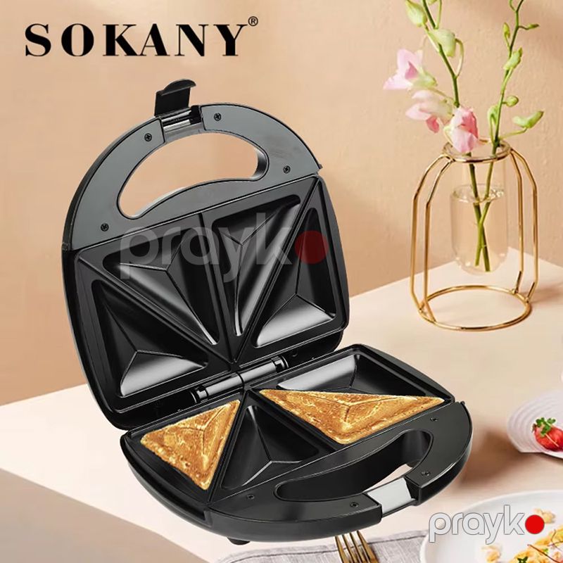 Sokany SK-102 Çoxfunksiyalı Elektrikli Toster Sandviç Biftek İzgaralar Hazırlayıcı Toster 750 W — Toster və vaflyasıcı, Bakı (2)