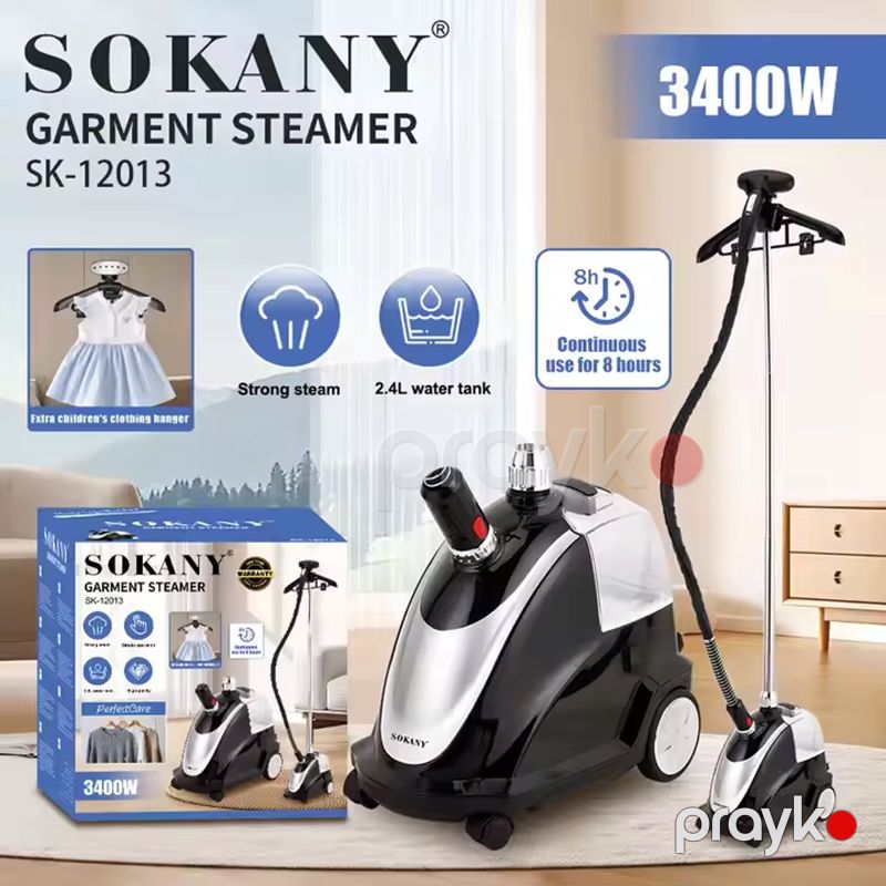 Geyim buxarlayıcı Sokany SK-12013 Sokany Paltar və Pərdələr üçün Buxarlı Ütü 2.8 Litr 3400 V — Televizorlar, Bakı (2)