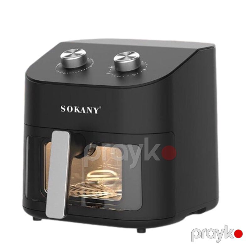 Sokany SK-10056 Hava Fritöz Qara Rəngli İstliyə Davamlı Air Frey 1800W 7,5 litr Yapışmayan Bişirmə Səthi Fritöz — Digər mətbəx texnikası, Bakı (2)