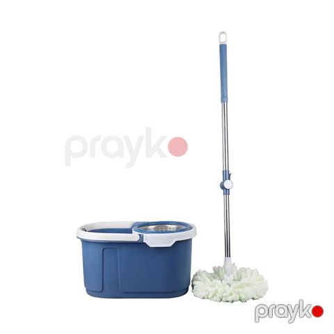 Döşəmə Təmizləyici Vedrə Dəsti 360° Mikrofiber Mop Başlığı Fırlanan Döşəmə Təmizləyici Mop 700ml Bs-008 — Bakı