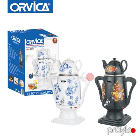 Orvıca Türk Çayı Klassik Samovarı, Antik Dizaynlı 5L Rus Samovar Dəsti ORM-3309 — Bakı