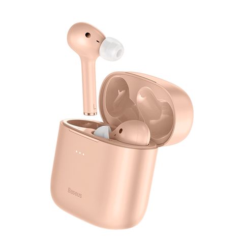 Baseus Encok True Wireless Earphones W06 Simsiz Qulaqlıq Pink NGW06-04 Bluetooth Qulaqlıq Çəhrayı — Phones & Gadgets
