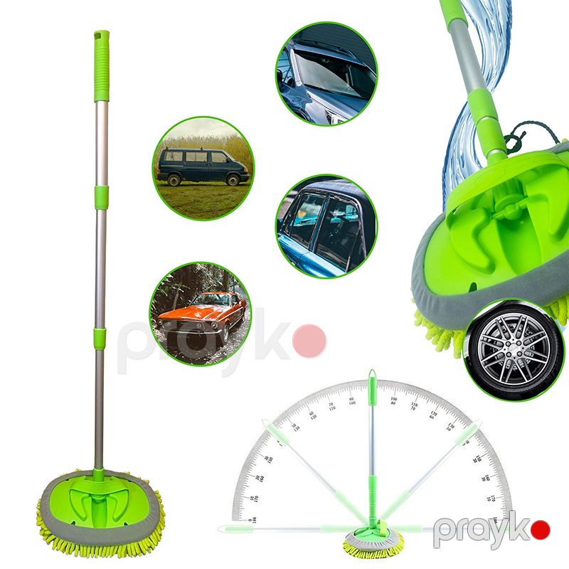 2si 1 Arada Avtomobil Təmizləmə Fırçası 180° Fırlanan Mikrofiber Mop Yumuşaq Başlı Super Uducu Avtomobil Yuma Fırçası — Ehtiyat hissələri və aksesuarlar, Bakı (6)