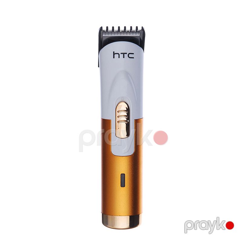 Güclü Matora Sahib HTC AT-518B Sarı Ağ Dizaynda Təkrar Doldurulan Polad Saç Kəsici Qızılı — Usturalar, trimmerler və epilyatorlar, Bakı (5)