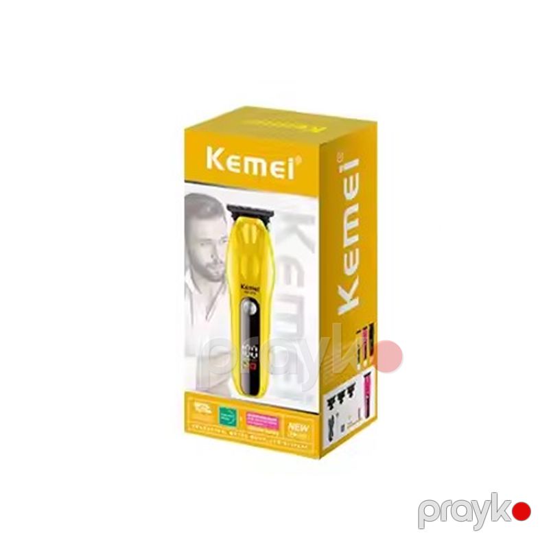Kemeı Km-1678 - Trimmer Yüksək Güclü Professional Saç Kəsici, LCD Ekranlı Simsiz Saç Kəsici, Saç Kəsici Maşın — Usturalar, trimmerler və epilyatorlar, Bakı (4)