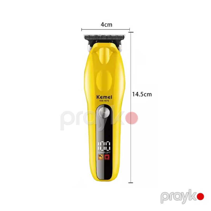 Kemeı Km-1678 - Trimmer Yüksək Güclü Professional Saç Kəsici, LCD Ekranlı Simsiz Saç Kəsici, Saç Kəsici Maşın — Usturalar, trimmerler və epilyatorlar, Bakı (2)