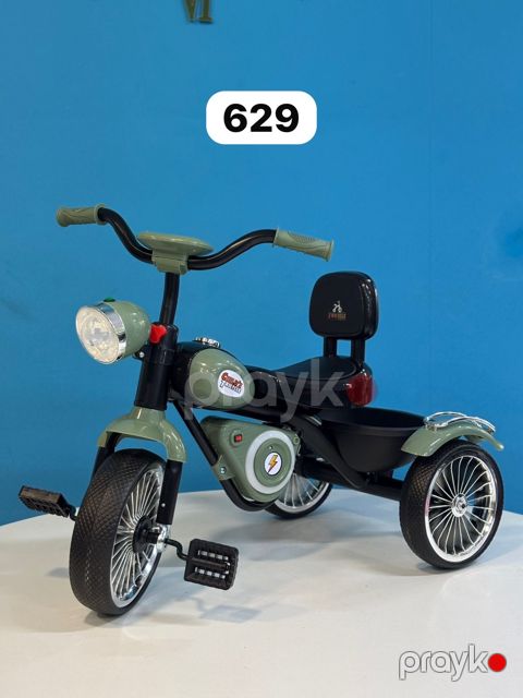 Üçtəkərli velosiped Hello Kids, yaşıl, 1-3 ay — Bakı