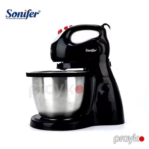 Sonifer SF-7014 Elektrikli Mikser Stand Mikser Xəmir Qarışdırıcı Yumurta Çırpıcı Mikser 250W — Bakı