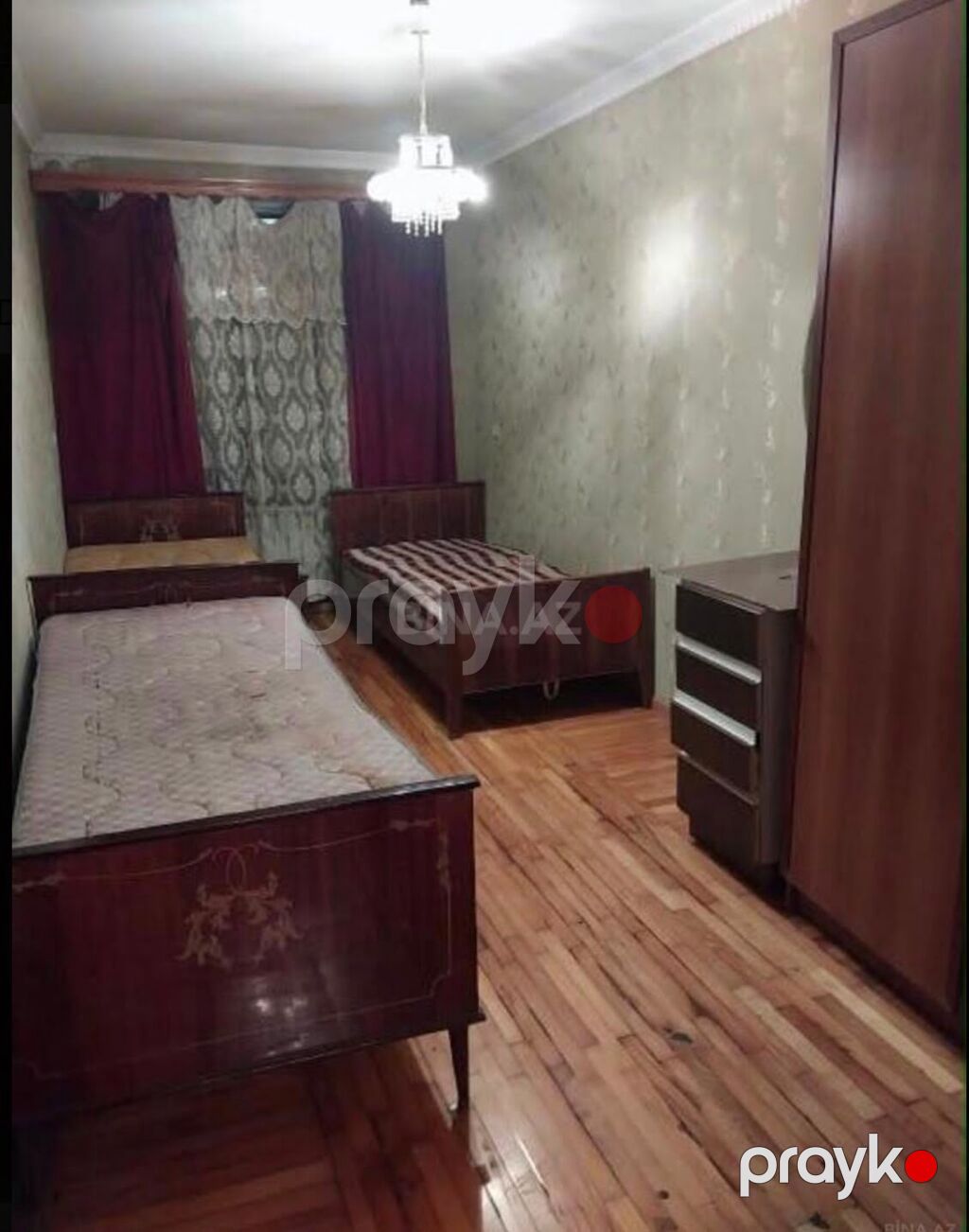 2 otağ köhnə tkli 60 m² inşaçılar .m mənzil təmirli əşyalı — Mənzil, Bakı (8)