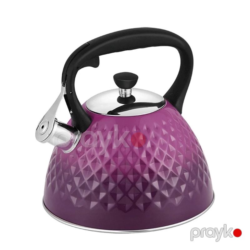 Çaydan Sonifer SF-2505 3l Bənövşəyi Rengli Polad Çaydan Sonifer Çaydanı Mor — Çaynikler və qəhvə qabları, Bakı (2)