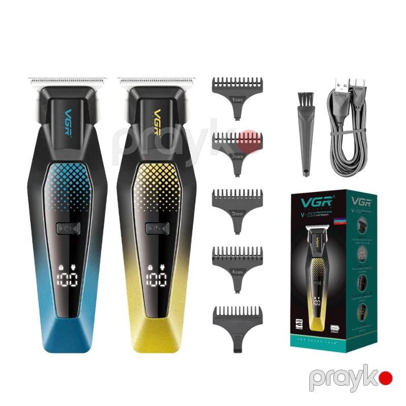 VGR V-253 Professional Saç Düzəldici Salon Keyfiyyətli LED Ekran Baxım Trimmeri Şarj Edilə Bilən Maşinka — Usturalar, trimmerler və epilyatorlar, Bakı (5)