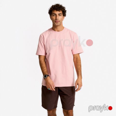 Kişi üçün futbolka Decathlon Domyos, pambıq, çəhrayı, ölçü 2XL — Bakı