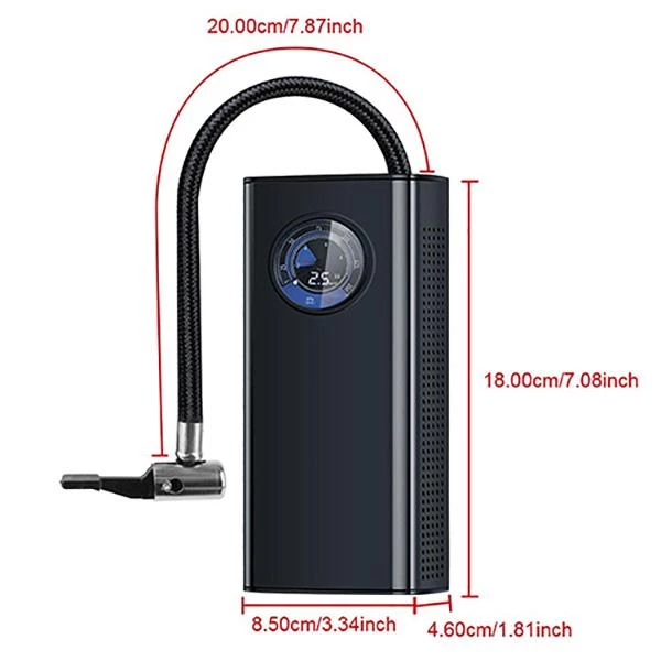 Portativ Simsiz Avtomobil Hava Kompressoru — Mallar, Bakı (5)
