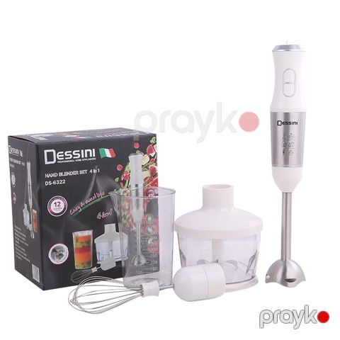 Dessını DS-6322 Çoxfunksiyalı 4-ü 1-də Yumurta Çırpıcı Əl Blenderi Portativ Elektrikli Blender — Bakı