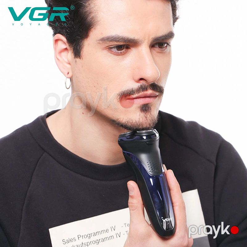 VGR Elektrikli Təraş Maşını Professional Kişi Təraş Maşını Simsiz Suya Davamlı Ülgüc Yenidən Doldurulan Üzqirxan — Usturalar, trimmerler və epilyatorlar, Bakı (5)