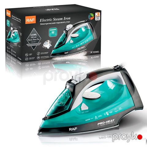 RAF R.1234 Buxarlı Ütü Keramika Altlıqlı Buxarlı Ütü 2200W — Bakı