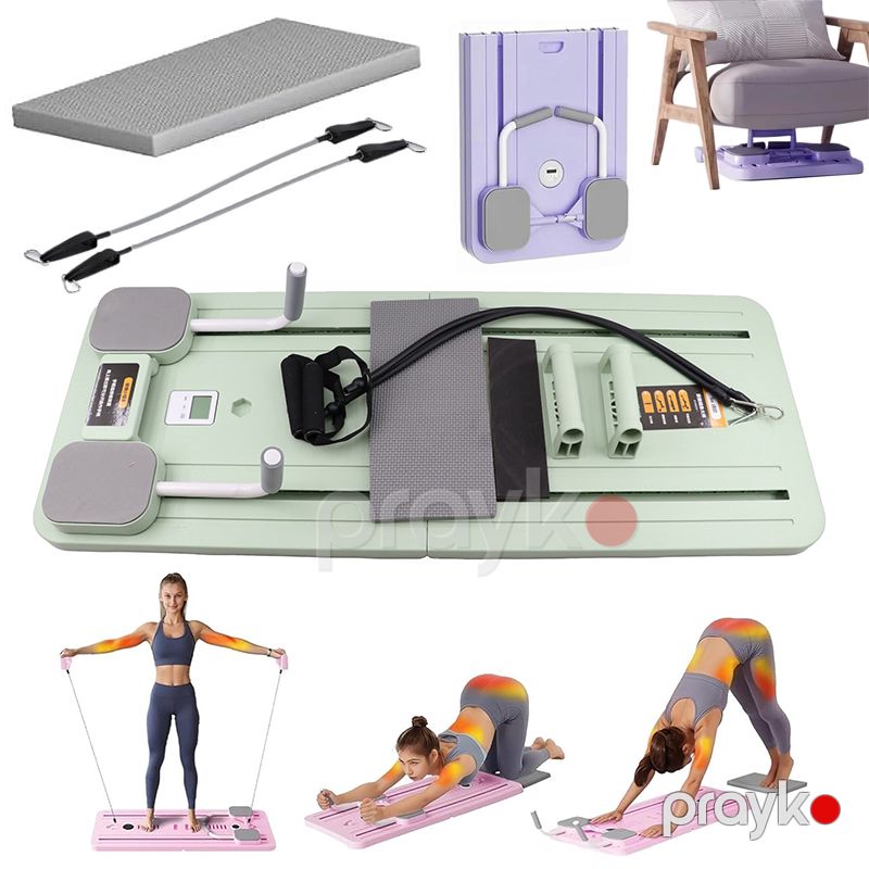 Multifunksional Pilates Lövhəsi Qatlana bilən Ev Üçün Tam Bədən Məşq Avadanlığı Pilates Reformator Lövhəsi — Fitness və yoqa, Bakı (5)