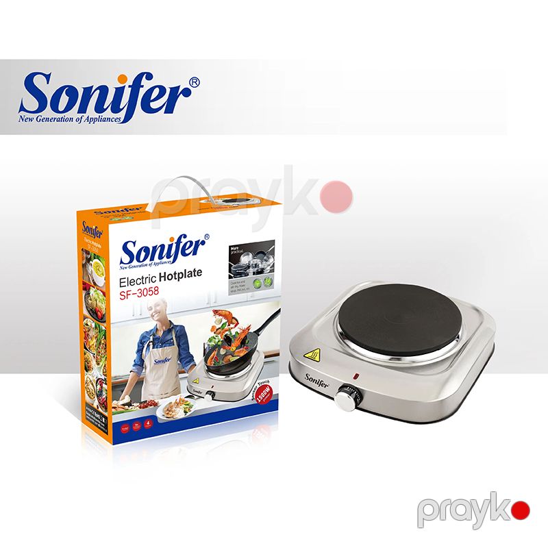 Sonifer SF-3058 Qızdırıcı Elektrikli Pişirmə Pilitəsi Stolüstü Elektrikli Qızdırıcı 1500W — Plitələr, Bakı (2)