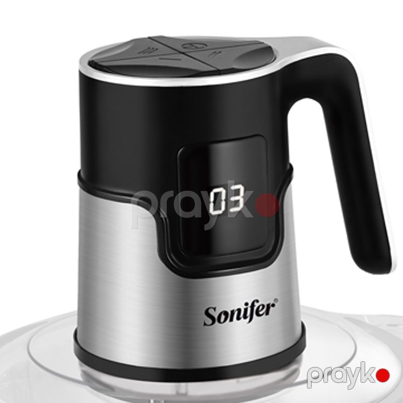 Sonifer SF-8188 - Doğrayıcı 500W 1.8L Şüşə Qab S-Bıçaqlı Doğrama Təhlükəsizlik Kilidi Mətbəx üçün Sürüşməyən Doğrayıcı — Blenderlər, xırdalayanlar və mikserlər, Bakı (3)