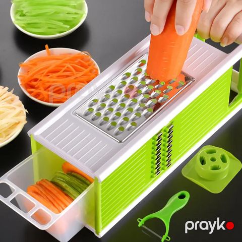 Çoxfunksiyalı Tərəvəz Rəndəsi Kartof Kök Soğan Dilimləyicisi 5i 1də Meyvə Doğrayıcısı Mətbəx Aləti Sürtgəc — Bakı