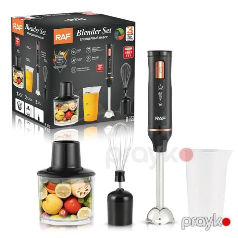 RAF R.372 Çoxfunksiyalı 4-ü 1 Arada Blender Yumurta Çırpıcı Doğrayıcı Üyüdücü Funksiyalı Blender 400W — Bakı