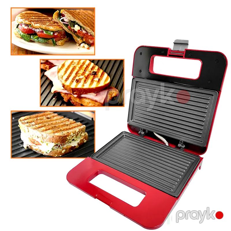 Sonifer SF-6042 Elektrikli Qril Sendvic Maşını Xüsusi Yapışmayan Örtüklü Profesionnal Termostat Nəzarətli Toster Grill Maker Sandwich Maker — Toster və vaflyasıcı, Bakı (4)