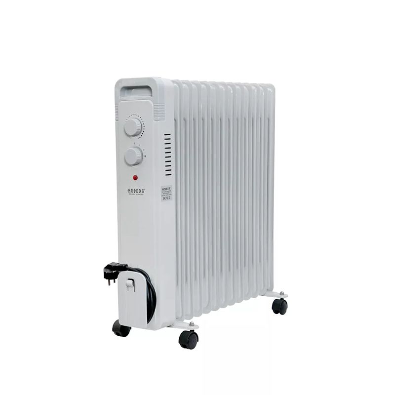 Radiator Q-4230/13 2500W 13-lü Elektrikli Radiator Otaq Qızdırıcı Ağ Rəngli Döşəmə İsidici Ağ Radiatoru — Isıtıcılar və isı ventilatorları, Bakı (5)