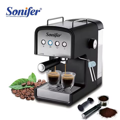 Sonifer SF-3529 Çoxfunksiyalı Qəhvə Maşını Yüksək Keyfiyyətli Kappuçino Espresso Kofe Hazırlayan Aparat 850 W — Mətbəx texnikası