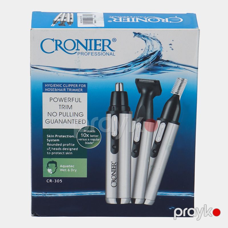 Kişilər Üçün Universal Saqqal, Burun Qulaqlar Üçün 3-ü 1-də Cronier Trimmer Portativ Kəsici Üz Təraş Cihazı — Usturalar, trimmerler və epilyatorlar, Bakı (7)