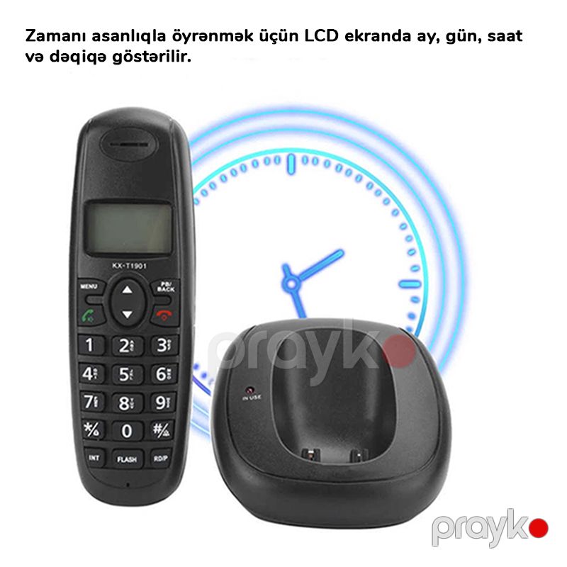KX-T1901 Ev Otel Və Ofis İş Telefonu Divara Quraşdırıra Bilən Simsiz Ev Telefonu — Telefonlar və qadjetlər, Bakı (3)