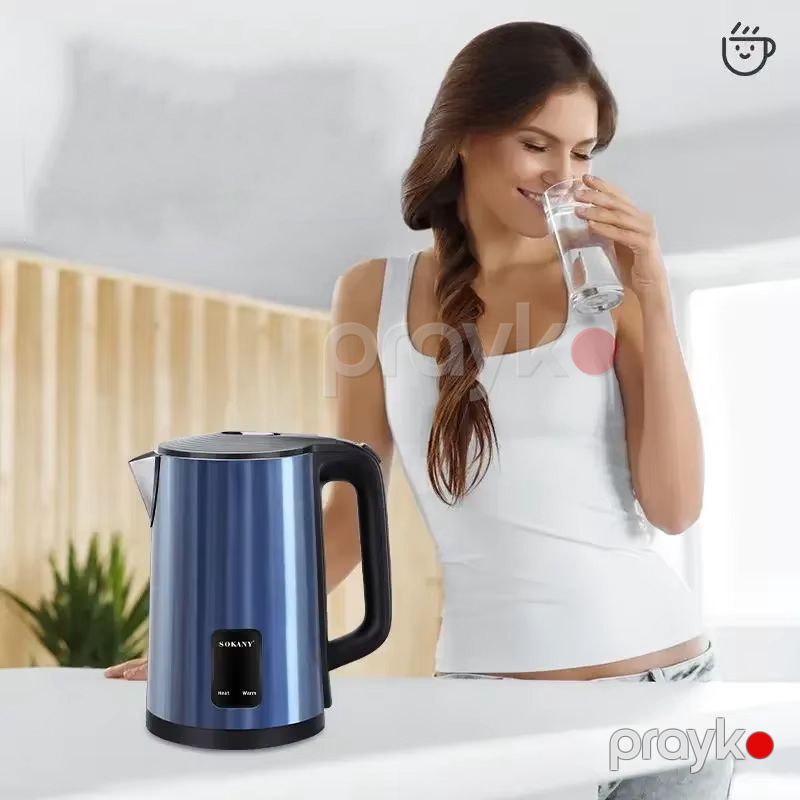 Sokany SK-SH-1084 Elektrikli Çaydan Paslanmaz Polad Elektrikli Çaydan 1500W — Elektrik çaydanları və termoslar, Bakı (2)