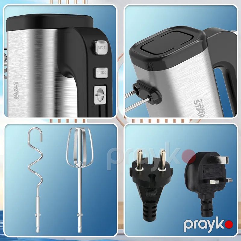Wınnıng Star ST-5536 Yüksək Keyfiyyətli 5 Sürətli Yumurta Xəmir Çırpıcı Elektrikli Əl Mikseri — Blenderlər, xırdalayanlar və mikserlər, Bakı (7)