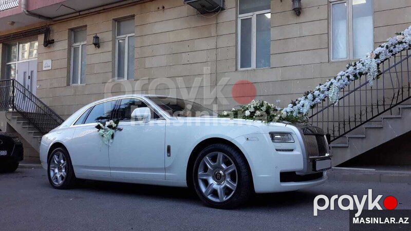Rolls Royce white rolls royce ghost, 2020 il — Minik avtomobili icarəsi, Bakı (2)