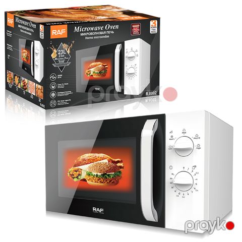 Mikrodalğalı soba RAF Yüksək keyfiyyətli üstün mexaniki düyməli mikrodalğalı soba R.8002 ağıllı əritmə mikrodalğalı soba — Bakı