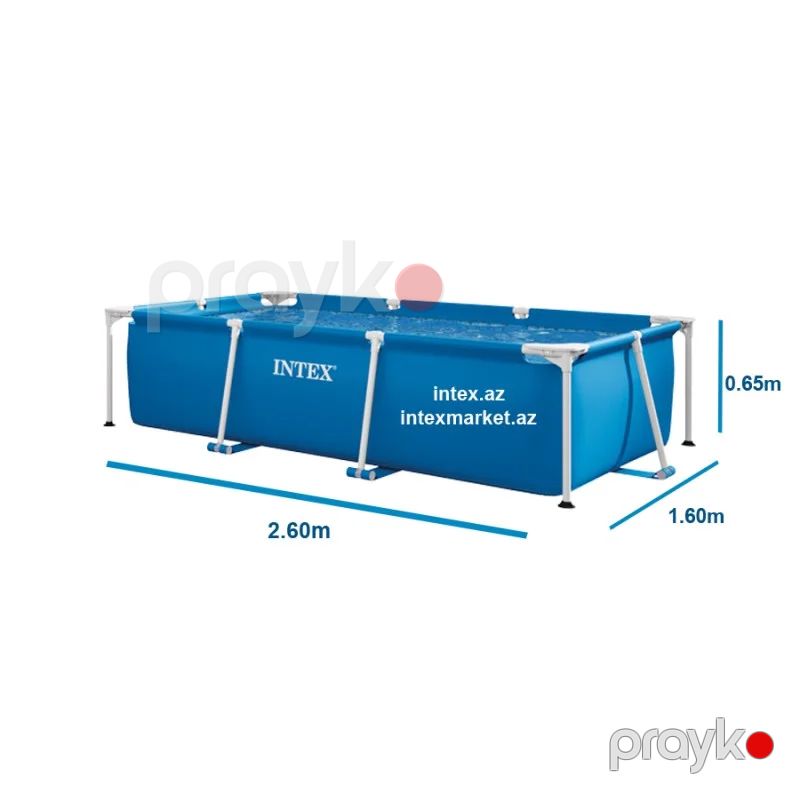 İntex 28271 Metal Frame Hovuz 260 160 65 sm — Hovuzlar, Bakı (3)
