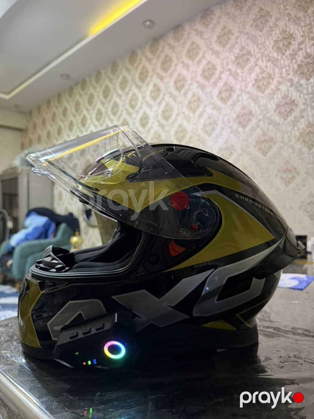 Axor tam üzlü motosiklet dəbilqəsi - Brend/model: Axor (Chrometech — Motosiklet geyimi, Xırdalan (4)