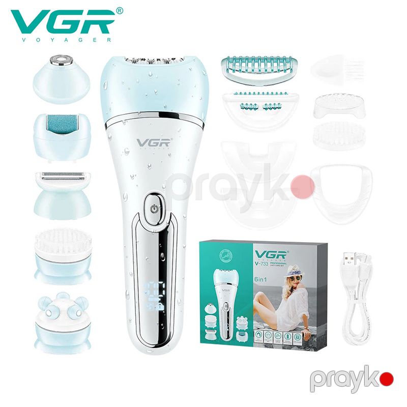 VGR V-733 Xanımlar Üçün Epilyator 2 Sürətli Elektrikli Bədən Epilyatoru — Usturalar, trimmerler və epilyatorlar, Bakı (2)