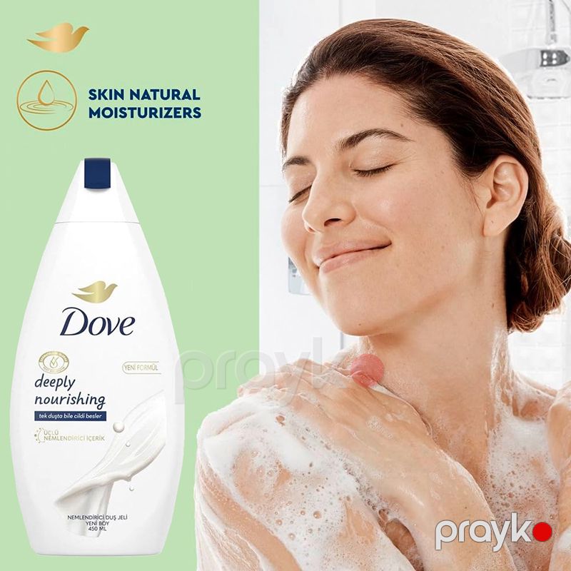 Dove Nəmləndirici Duş Geli Deeply Nourishing Nemlendirici Duş Jeli 450ml Quru Dərilər Üçün Dərin Qidalandırıcı Duş Geli — Gözəllik və səhiyyə, Bakı (3)