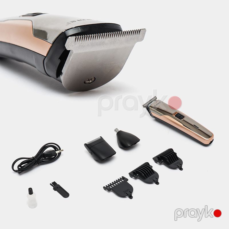Kişilər Üçün Kemei Üz Bədən Təraş Maşını Yuyula Bilən Professional Polad Saç Saqqal Kəsici Zərif Dizaynda KM1412 Trimmer — Usturalar, trimmerler və epilyatorlar, Bakı (6)