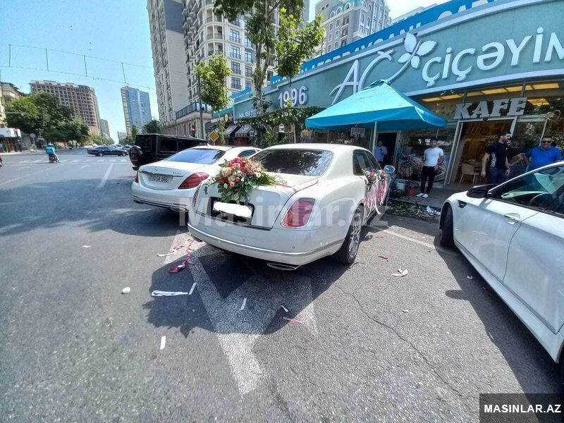 Bentley Mulsanne bey gəlin toy maşıni sifarişi — Minik avtomobili icarəsi, Bakı (5)