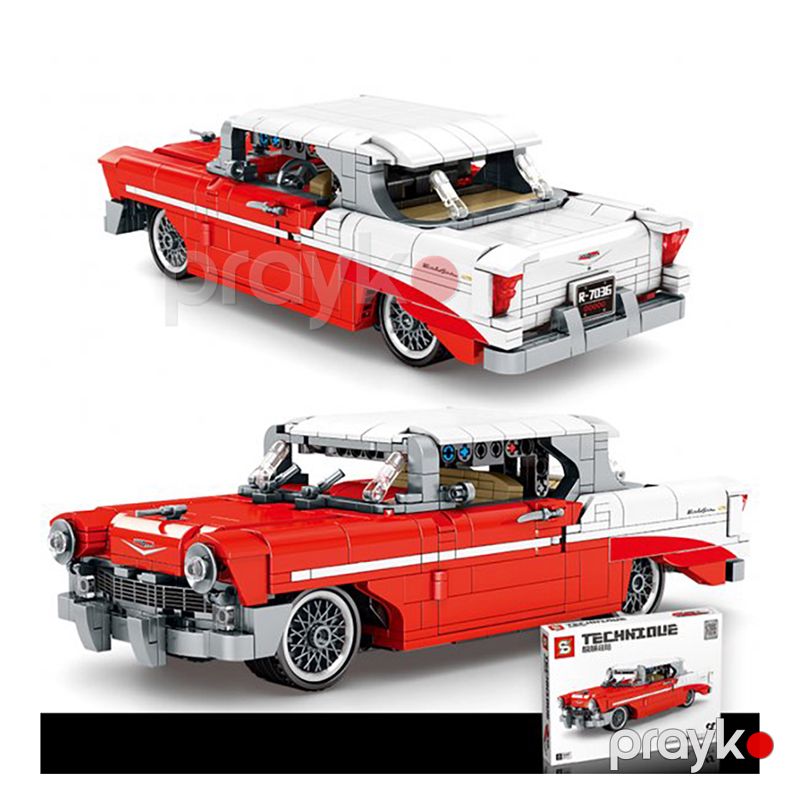 Technique Mexanik Mad Truck Lego Avtomobil Chevy Nostalgic Lego Avtomobil SY8450 Tikinti Blokları Lego Oyuncaqlar 814 blok — Oyuncaqlar, Bakı (2)