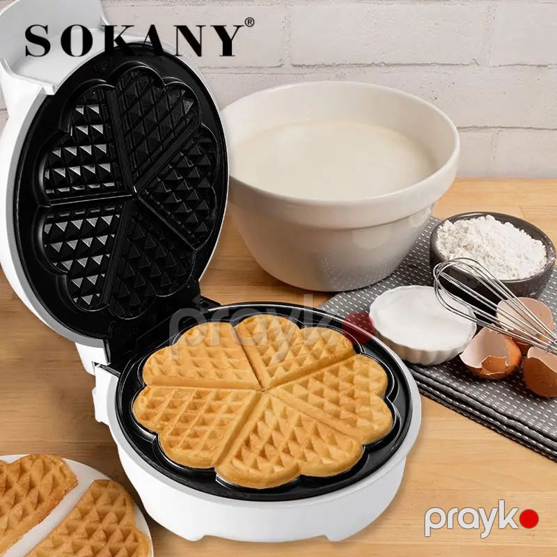 Sokany 906 Vafle Tosteri 110-240v Elektrikli Vafle Bişirən Muffin Maşını Vafli Hazırlayıcı Toster 1000V — Toster və vaflyasıcı, Bakı (6)