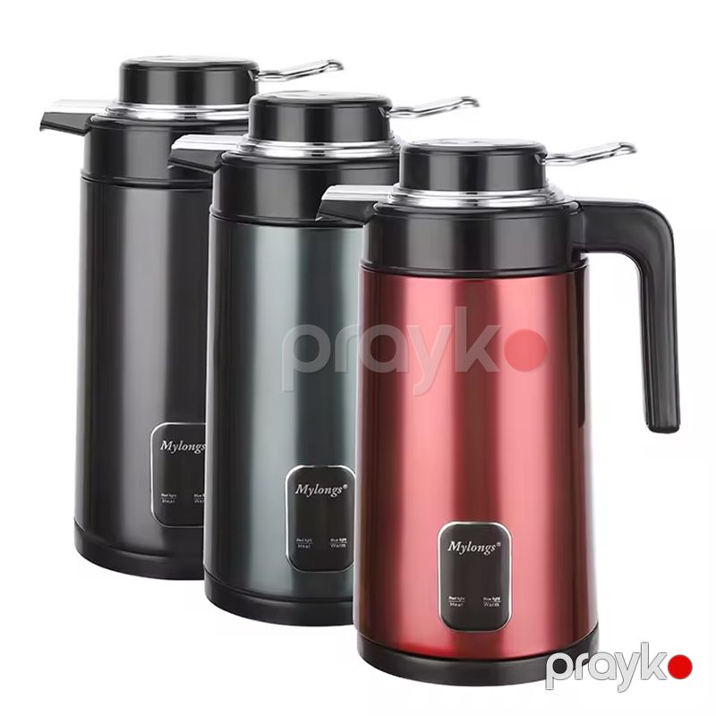 Mylongs MY-3066 Elektrikli Çaydan Paslanmayan Polad Çaydan Böyük Tutumlu 3L Termopot — Samovarlar, Bakı (3)