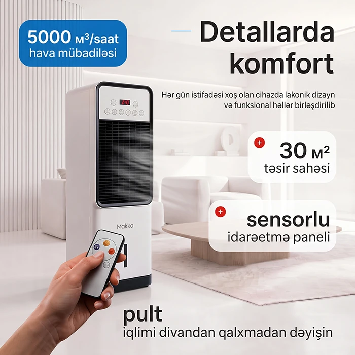 Hər fəsildə ideal hava: 4-ü 1-də çoxfunksiyalı ekonomik döşəmə kondisioneri. İstər isti yay, istər soyuq qış – evinizdə hər zaman mükəmməl mikroiqlim. Soyutma və isitmə bir cihazda — Mallar, Bakı (2)