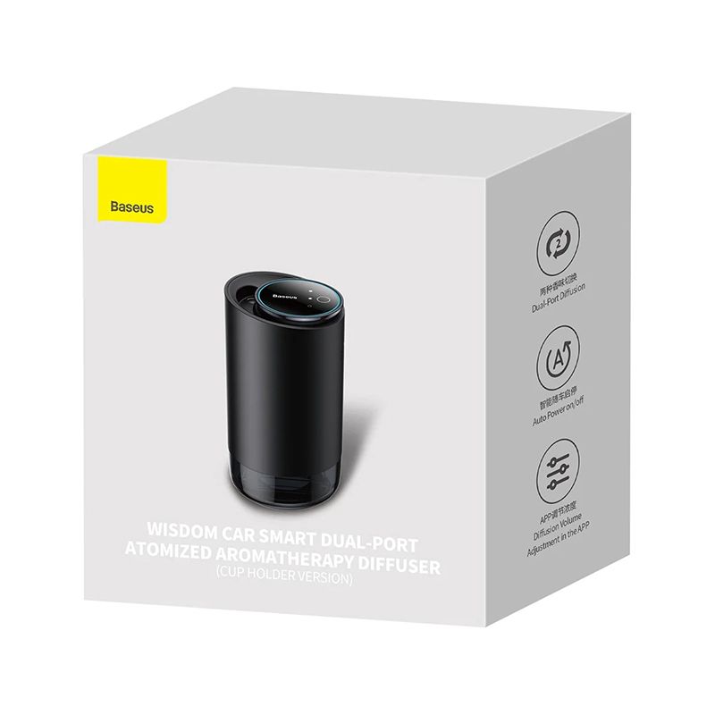 Avtomobil Aromatizatoru Baseus Wisdom Car Smart Dual-port Atomlaşdırılmış Aromaterapiya Diffuzoru CNZX050001 — Elektronika, Bakı (7)