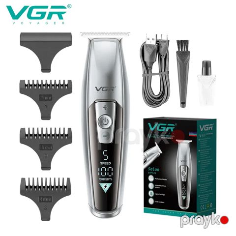 VGR V-970 Professional Kişilər Üçün Trimmer Elektrikli Saç Saqqal Təraş Maşını Ülgüc — Bakı