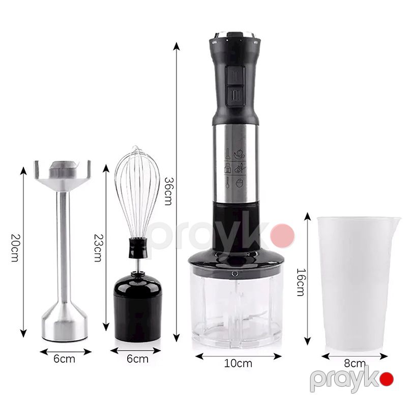 Üstün Keyfiyyətli Manual Blender 4-ü 1 Arada Elektrikli RAF Əl Blenderi Portativ Tərəvəz Doğrayıcı Blender Dəsti 500W Yumurta Çırpıcı — Blenderlər, xırdalayanlar və mikserlər, Bakı (6)